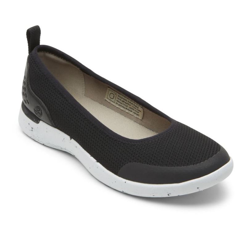ROCKPORT - WOMEN'S TRUFLEX FLY KNIT BALLET FLAT-BLACK