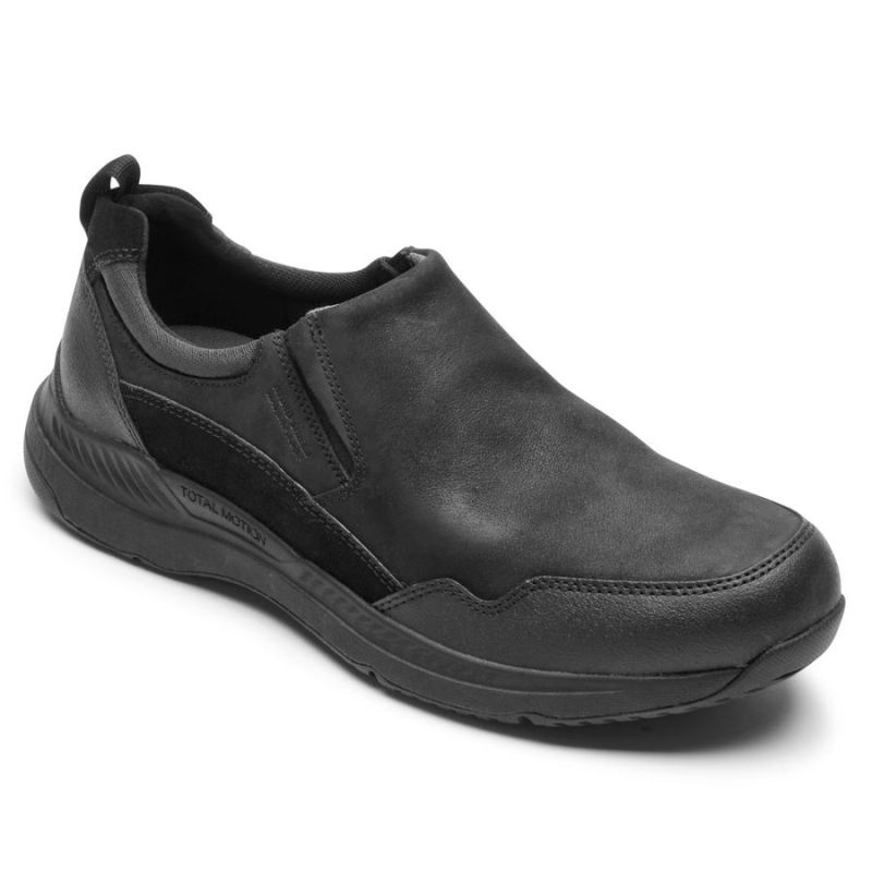 ROCKPORT - MEN'S TOTAL MOTION TRAIL SLIP-ON-WATERPROOF-Black