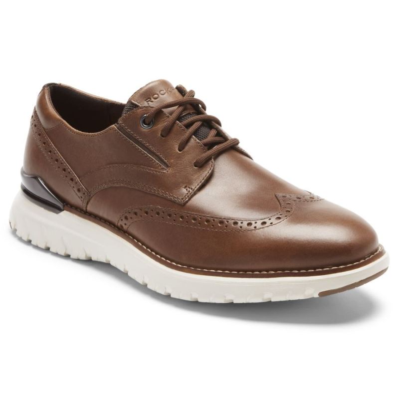 ROCKPORT - MEN'S TOTAL MOTION SPORT WINGTIP-HAZELNUT