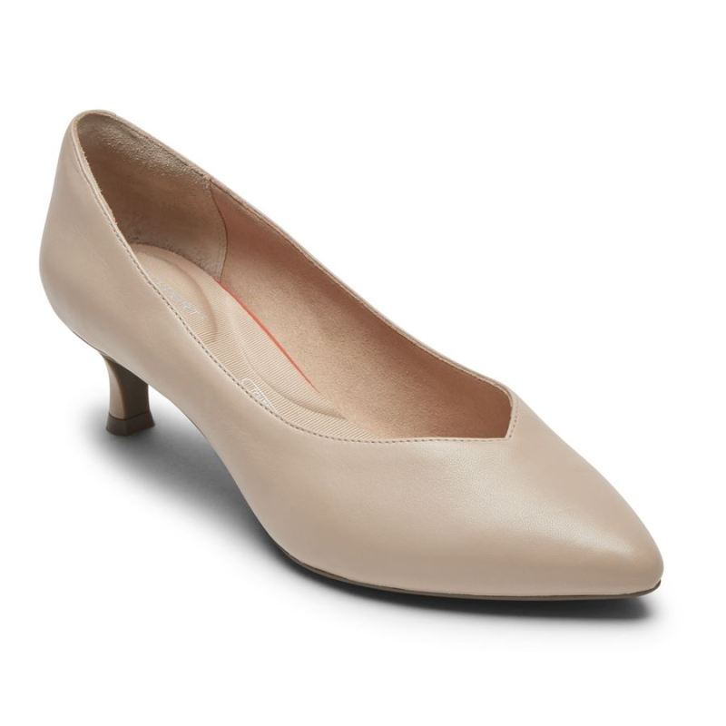 ROCKPORT - WOMEN'S TOTAL MOTION KAIYA V HEEL-NEUTRAL BEIGE