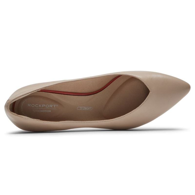 ROCKPORT - WOMEN'S TOTAL MOTION KAIYA V HEEL-NEUTRAL BEIGE