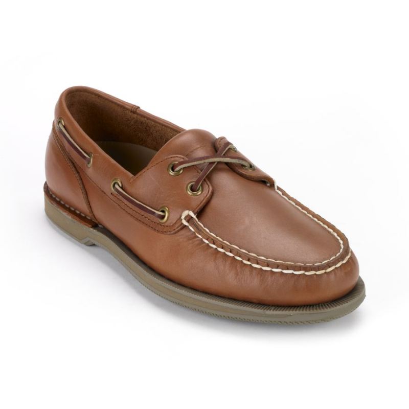 ROCKPORT - MEN'S PERTH BOAT SHOE-TIMBER