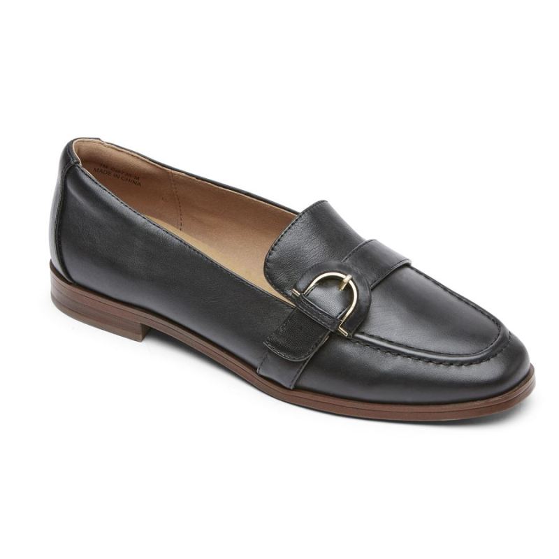 ROCKPORT - WOMEN'S SUSANA BUCKLE LOAFER-BLACK