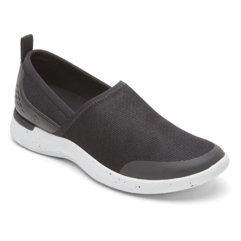 ROCKPORT - WOMEN'S TRUFLEX FLY WASHABLE KNIT SLIP-ON-BLACK KNIT WASHABLE
