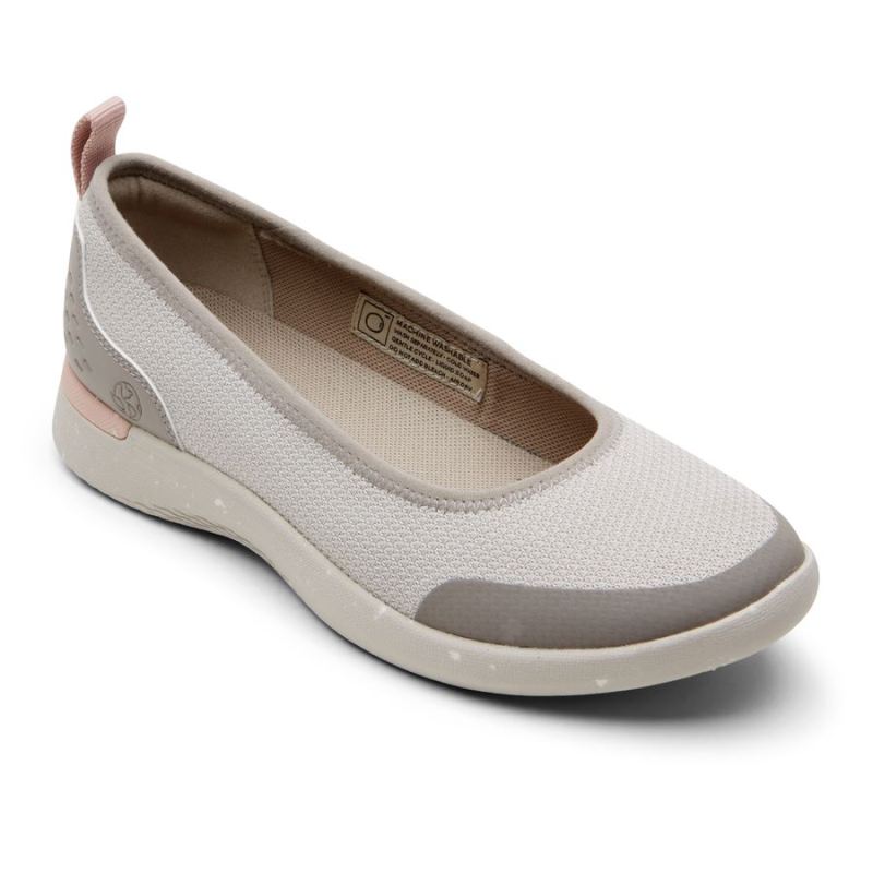 ROCKPORT - WOMEN'S TRUFLEX FLY KNIT BALLET FLAT-OFF-WHITE