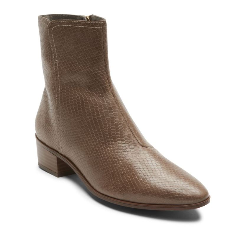 ROCKPORT - WOMEN'S GEOVANA MID BOOT-KHAKI SNAKE