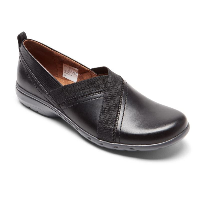 ROCKPORT - WOMEN'S COBB HILL PENFIELD SLIP-ON-BLACK