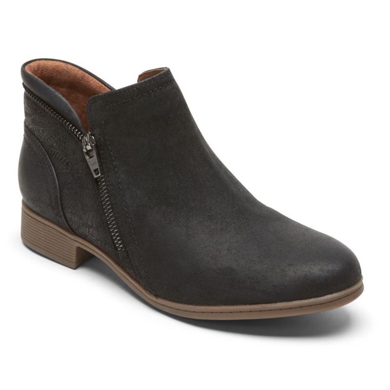 ROCKPORT - WOMEN'S COBB HILL CROSBIE BOOTIE-BLACK