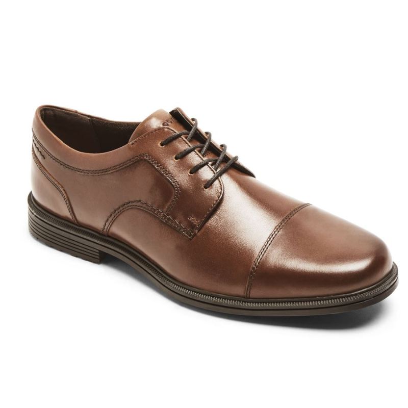 ROCKPORT - MEN'S TAYLOR WATERPROOF CAP TOE OXFORD-TAN