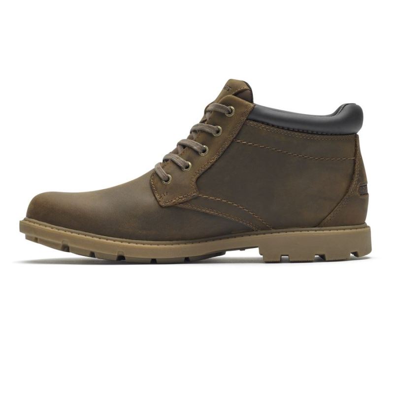 ROCKPORT - RUGGED BUCKS WATERPROOF BOOT-BOSTON TAN