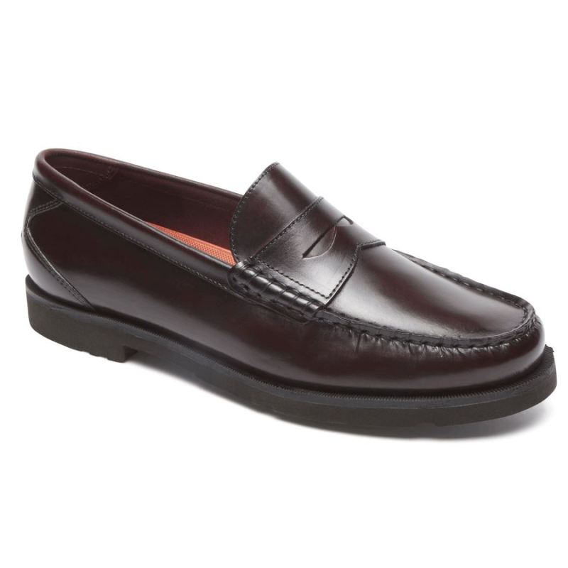 ROCKPORT - MODERN PREP PENNY LOAFER-BURGUNDY