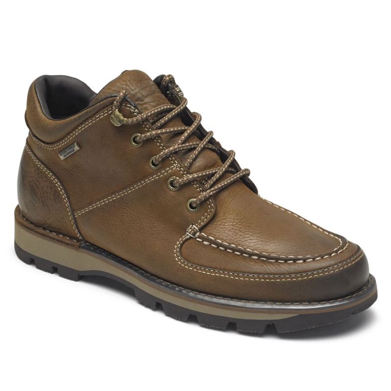 ROCKPORT - MEN'S UMBWE II WATERPROOF CHUKKA BOOT-BOSTON TAN LEATHER