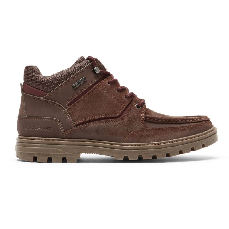 ROCKPORT - MEN'S WEATHER-READY BOOT-WATERPROOF-SNUFF SUEDE