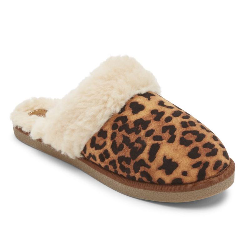 ROCKPORT - WOMEN'S TRUTECH VEDA SLIDE SLIPPER-LEOPARD