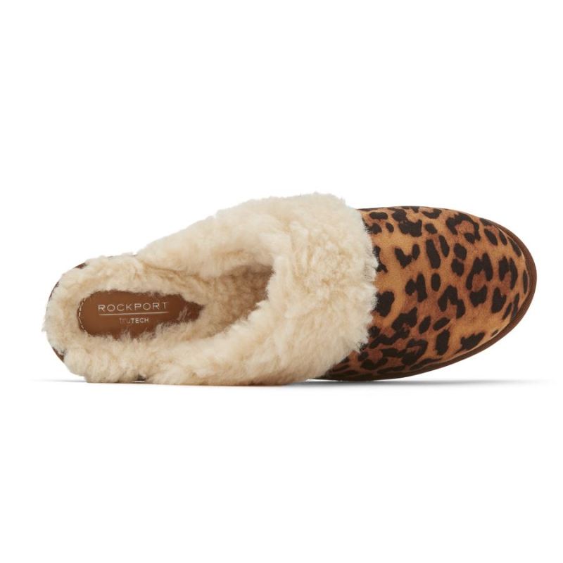 ROCKPORT - WOMEN'S TRUTECH VEDA SLIDE SLIPPER-LEOPARD