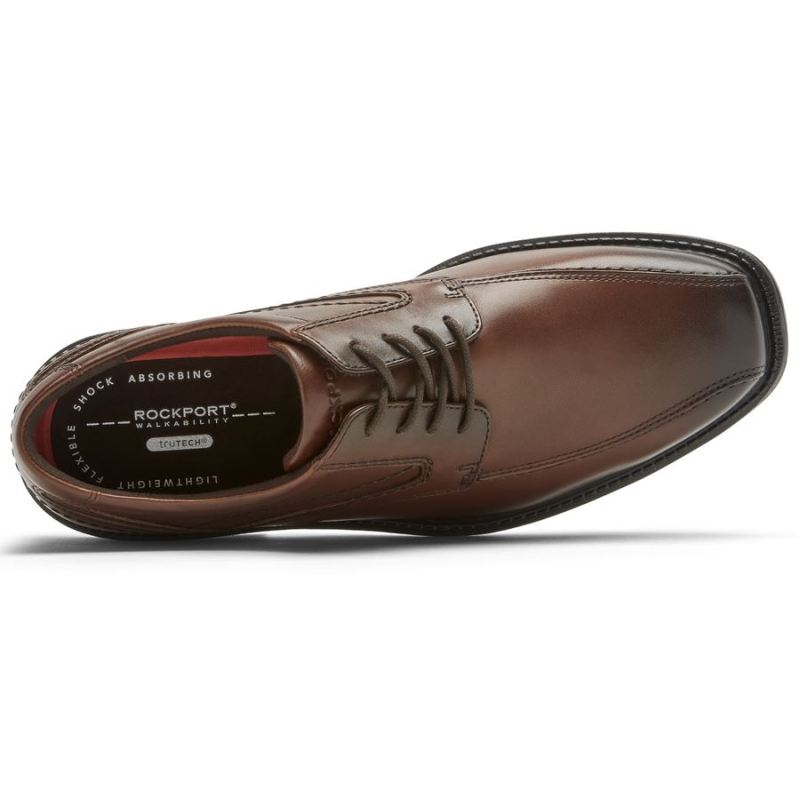 ROCKPORT - MEN'S STYLE LEADER 2 BIKE TOE OXFORD-New Brown Gradient