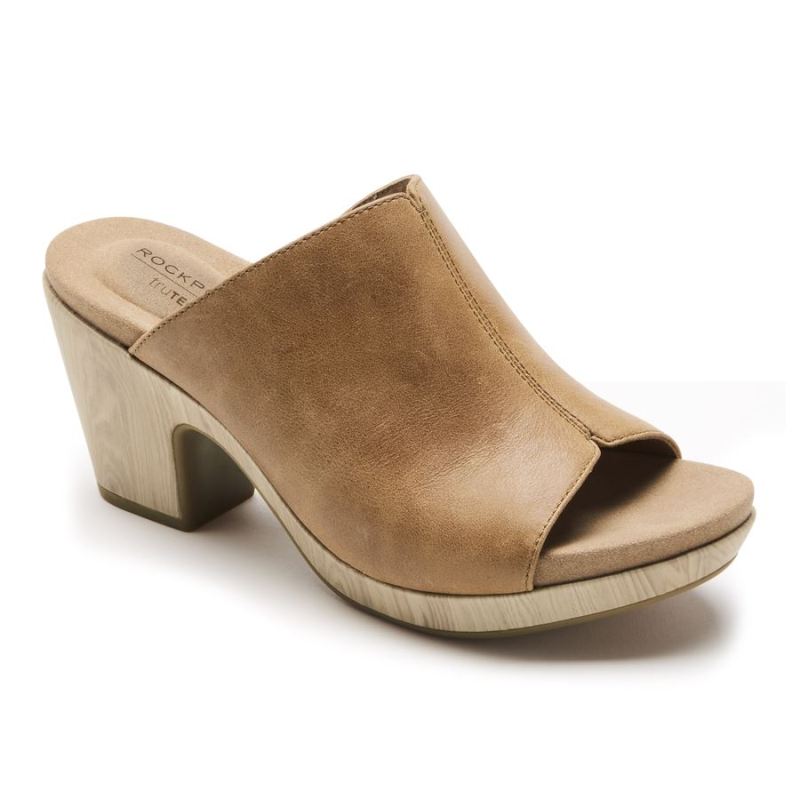 ROCKPORT - WOMEN'S VIVIANNE SLIDE SANDAL-HONEY