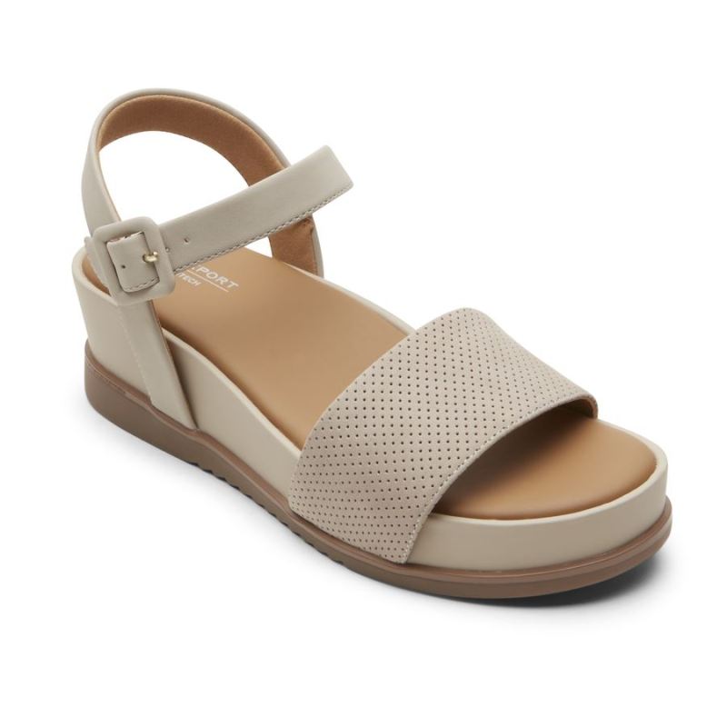 ROCKPORT - WOMEN'S DELANIE SANDAL-HUMMUS