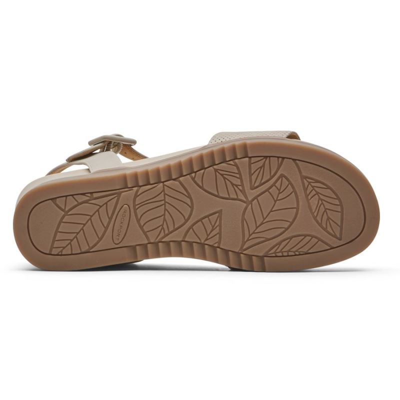 ROCKPORT - WOMEN'S DELANIE SANDAL-HUMMUS