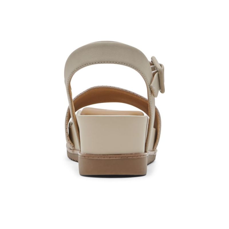 ROCKPORT - WOMEN'S DELANIE SANDAL-HUMMUS