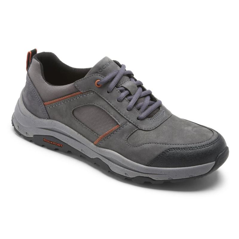 ROCKPORT - MEN'S XCS PATHWAY WATERPROOF UBAL TREKKER-MAGNET NUBUCK