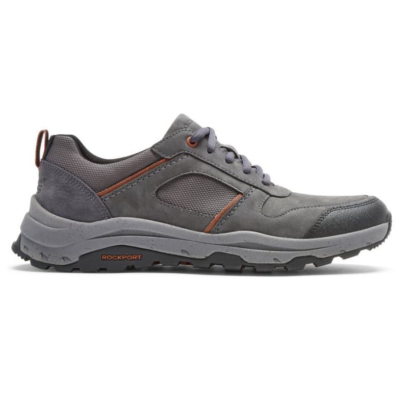 ROCKPORT - MEN'S XCS PATHWAY WATERPROOF UBAL TREKKER-MAGNET NUBUCK