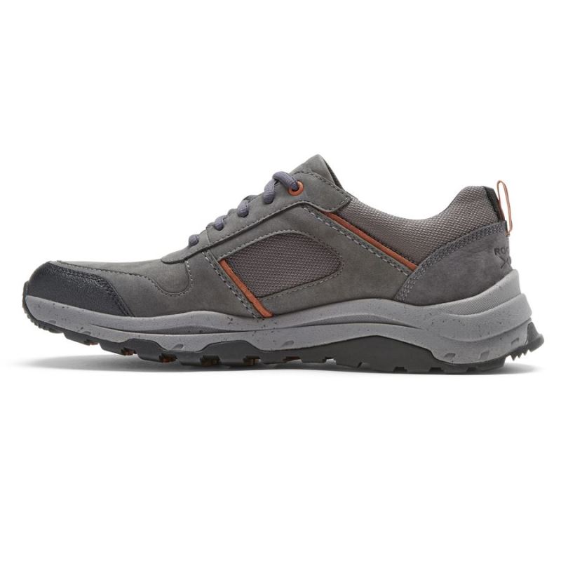 ROCKPORT - MEN'S XCS PATHWAY WATERPROOF UBAL TREKKER-MAGNET NUBUCK