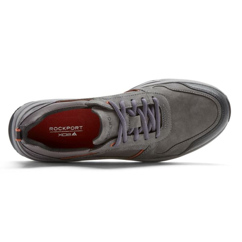 ROCKPORT - MEN'S XCS PATHWAY WATERPROOF UBAL TREKKER-MAGNET NUBUCK