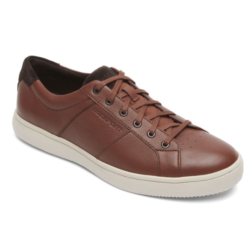 ROCKPORT - MEN'S JARVIS LACE-TO-TOE SNEAKER-COGNAC