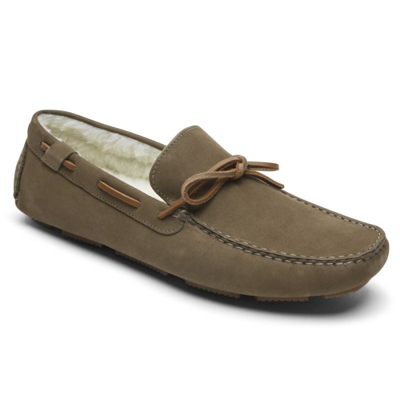 ROCKPORT - MEN'S RHYDER TIE SLIPPER-Vicuna