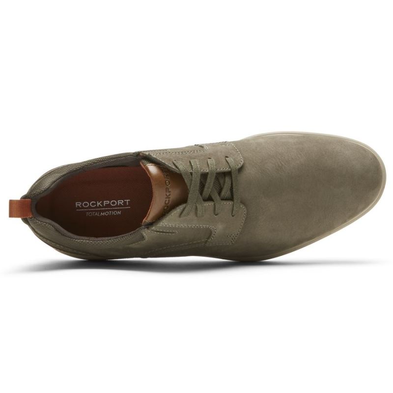 ROCKPORT - MEN'S TOTAL MOTION CITY PLAIN TOE OXFORD-BREEN