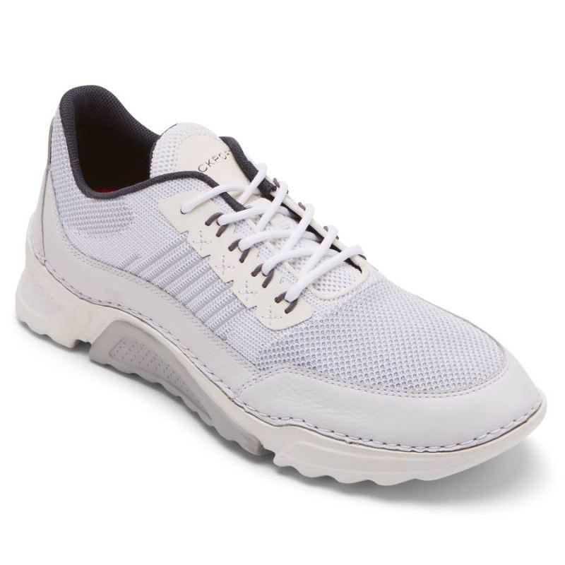 ROCKPORT - MEN'S ROCSPORTS SNEAKER-WHITE MESH LEATHER