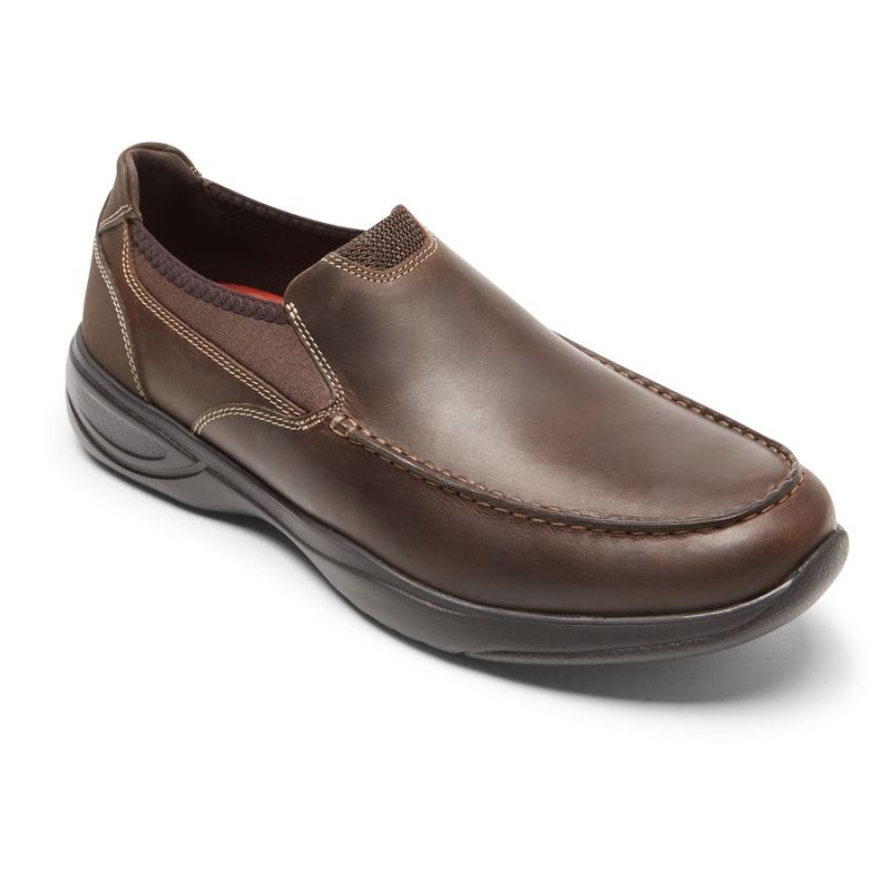 ROCKPORT - MEN'S METRO PATH SLIP-ON-JAVA LEATHER