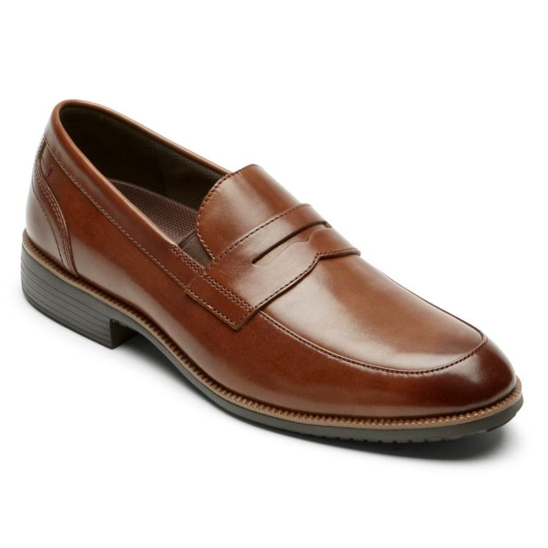 ROCKPORT - MEN'S TOTAL MOTION DRESSPORT PENNY LOAFER-TAN