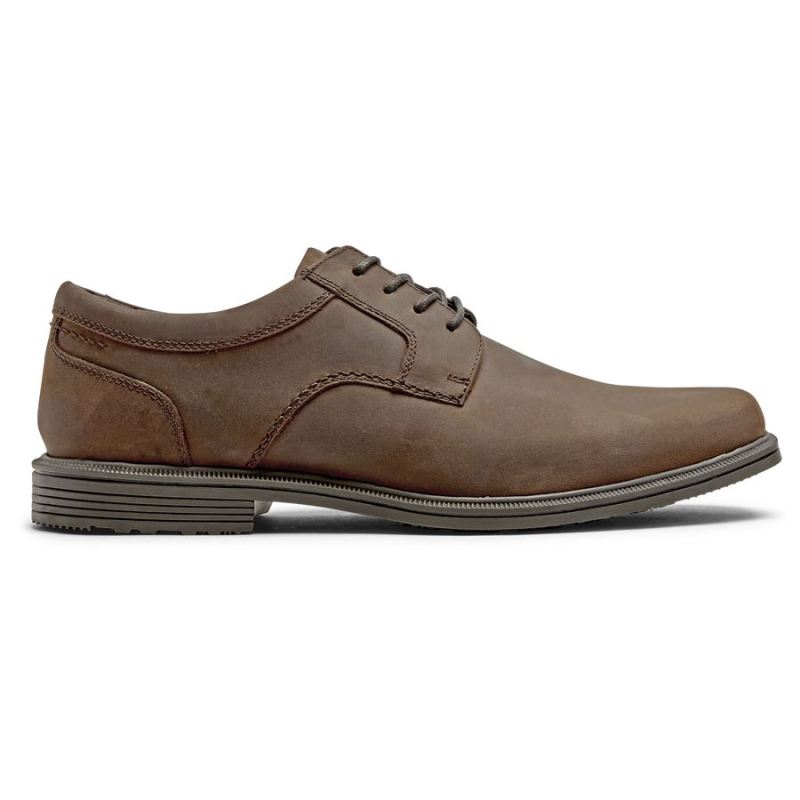 ROCKPORT - MEN'S TAYLOR PLAIN TOE OXFORD-WATERPROOF-TAN CH