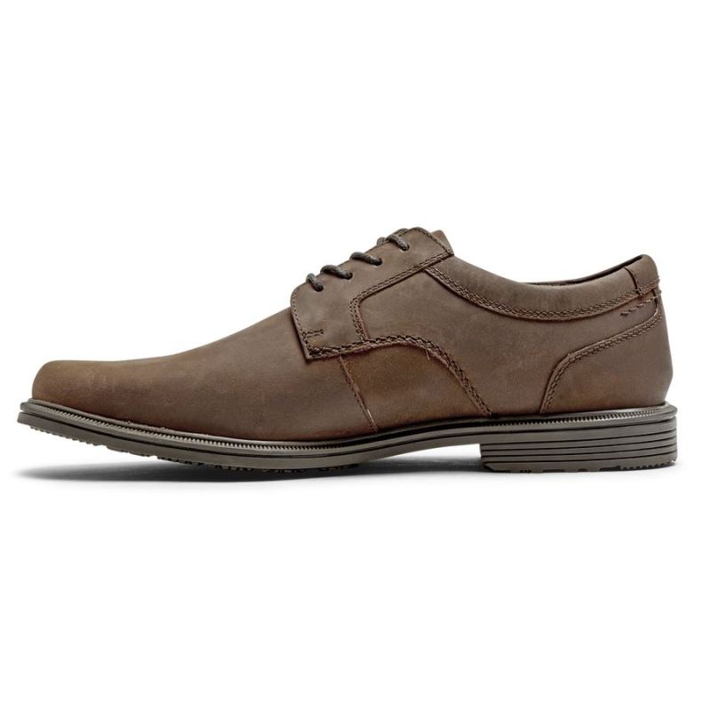 ROCKPORT - MEN'S TAYLOR PLAIN TOE OXFORD-WATERPROOF-TAN CH