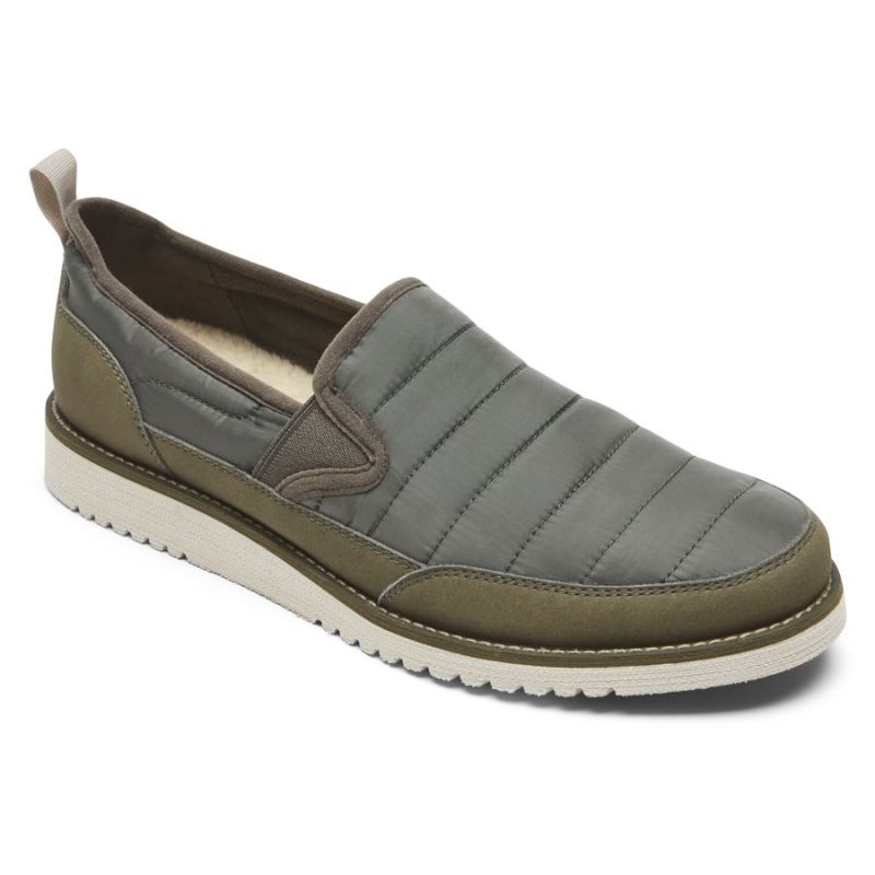 ROCKPORT - MEN'S AXELROD QUILTED SLIP-ON-OLIVE