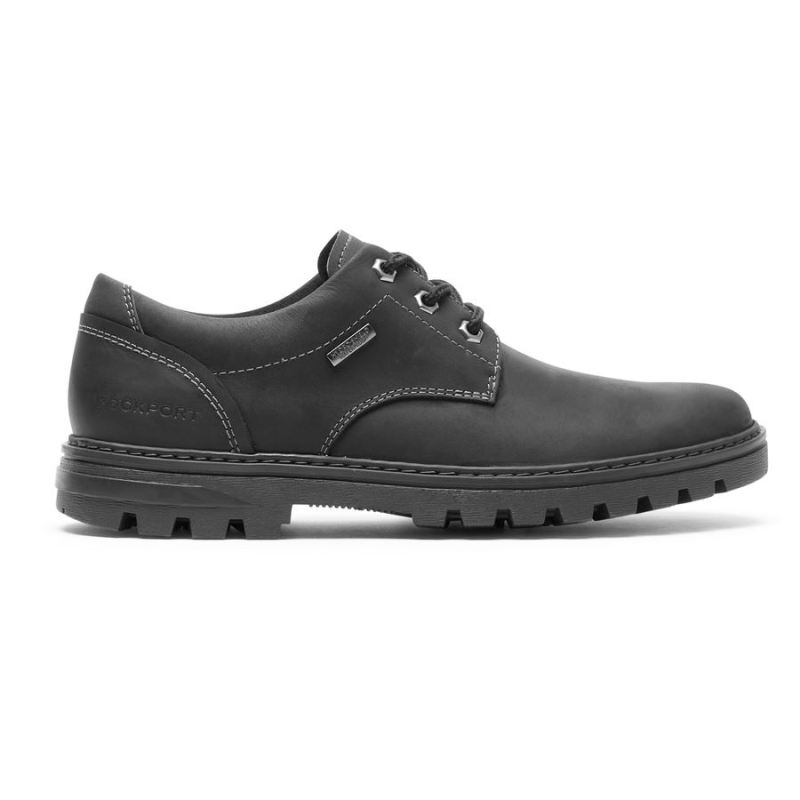 ROCKPORT - MEN'S WEATHER OR NOT OXFORD-WATERPROOF-BLACK LEATHER