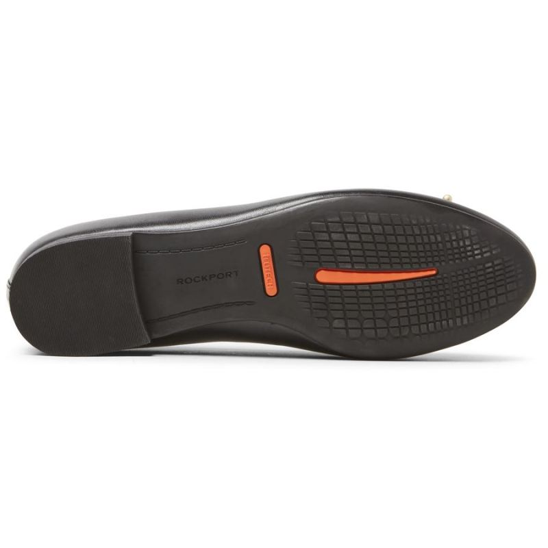 ROCKPORT - WOMEN'S TOTAL MOTION TAVIA BALLET FLAT-BLACK