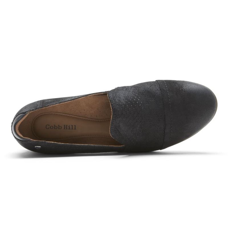 ROCKPORT - WOMEN'S COBB HILL CROSBIE SLIP-ON-BLACK