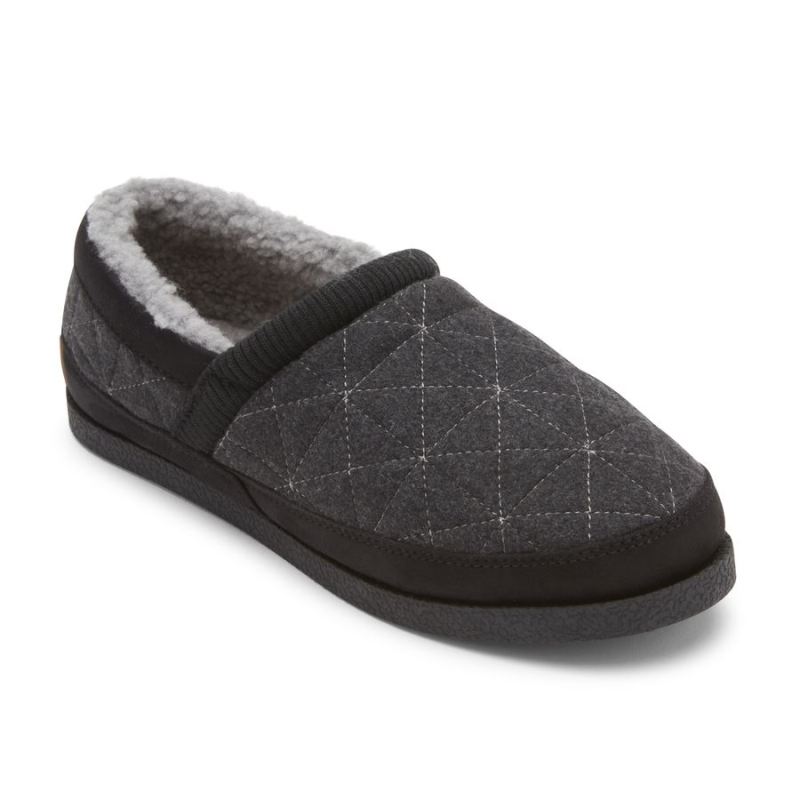 ROCKPORT - WOMEN'S TRUTECH VEDA MOC SLIPPER-DARK GREY