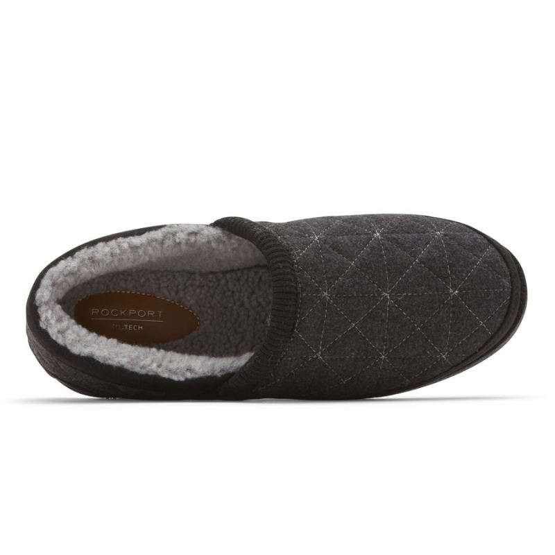 ROCKPORT - WOMEN'S TRUTECH VEDA MOC SLIPPER-DARK GREY