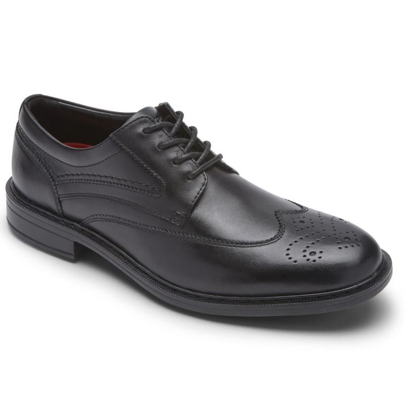 ROCKPORT - MEN'S TANNER WINGTIP-BLACK