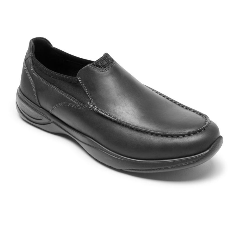 ROCKPORT - MEN'S METRO PATH SLIP-ON-BLACK LEATHER