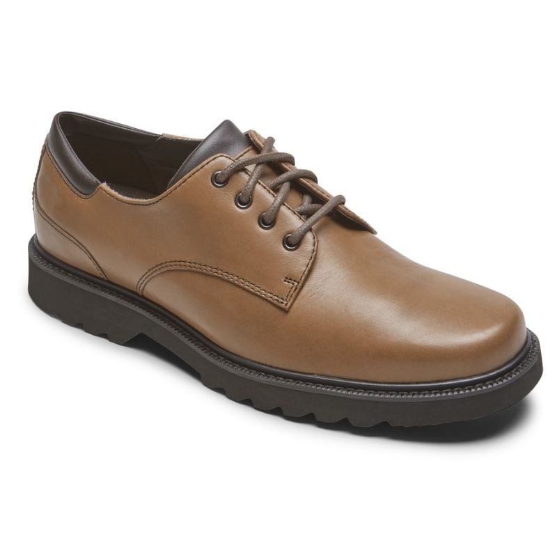 ROCKPORT - MEN'S NORTHFIELD WATERPROOF OXFORD-DARK BROWN