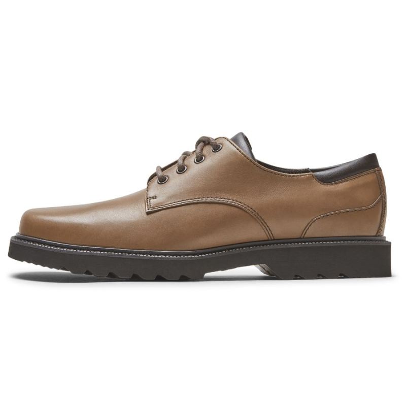 ROCKPORT - MEN'S NORTHFIELD WATERPROOF OXFORD-DARK BROWN