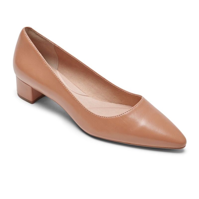 ROCKPORT - WOMEN'S TOTAL MOTION GRACIE PLAIN HEEL-AU NATUREL