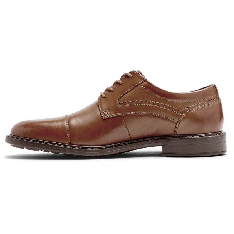 ROCKPORT - MEN'S TANNER CAP TOE OXFORD-COGNAC