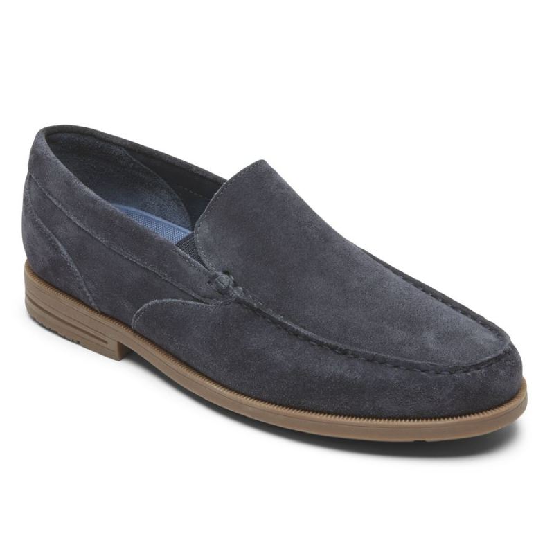 ROCKPORT - MEN'S PRESTON VENETIAN LOAFER-MIDNIGHT SUEDE