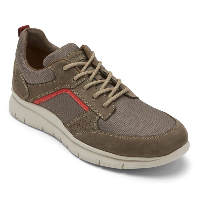 ROCKPORT - MEN'S PRIMETIME CASUAL MUDGUARD SNEAKER-BREEN MESH LEATHER